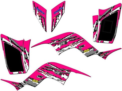 All Years Raptor 90 Shredder Blue Senge Graphics Kit Compatible with Yamaha in Saudi Arabia