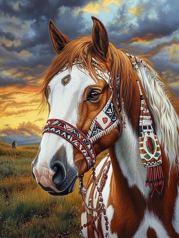 DIY Horse 11CT Pre-Printed Cross Stitch Kit for Adults & Beginners, Easy Needlepoint Pattern for DIY Home Décor & Crafts 1050 in Kuwait