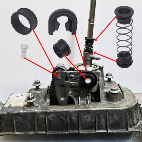 طقم إصلاح جلبة كابل ناقل الحركة اليدوي لأودي A1 A2 A3 S3، VW Golf Passat Jetta Bora MK4 (1999-2017) - ترقية الربط ومجموعة إصلاح الرافعة العكسية in Kuwait
