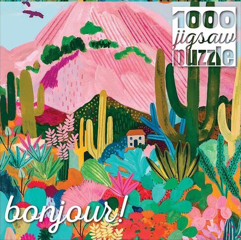Buffalo Games Cactus Mountain AZ 1000 Piece Jigsaw Puzzle - 26.75 x 19.75 in, Multicolor - Full-Color Poster - 1000 Piece Puzzle for Adults - Relaxing Solo Activity in Kuwait