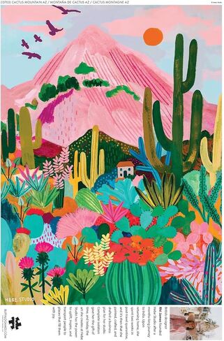 Buffalo Games Cactus Mountain AZ 1000 Piece Jigsaw Puzzle - 26.75 x 19.75 in, Multicolor - Full-Color Poster - 1000 Piece Puzzle for Adults - Relaxing Solo Activity in Kuwait