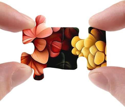 Flower Hummingbird Puzzle for Adults 1000 Pieces, Colorful Floral Jigsaw Puzzle, Animal Bird Garden Puzzle in Kuwait