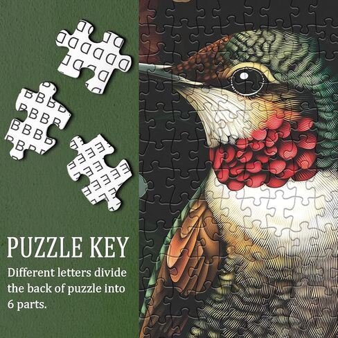 Flower Hummingbird Puzzle for Adults 1000 Pieces, Colorful Floral Jigsaw Puzzle, Animal Bird Garden Puzzle in Kuwait