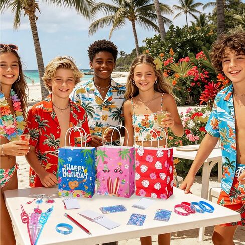 Vanblue 72 Pcs Cartoon Hawaiian Party Favors Set Gift Pink and Blue Tropical Birthday Decorations for Kids Pool Beach,Classroom Rewards Prizes, Goodie Bag Pinata Stuffer in Saudi Arabia
