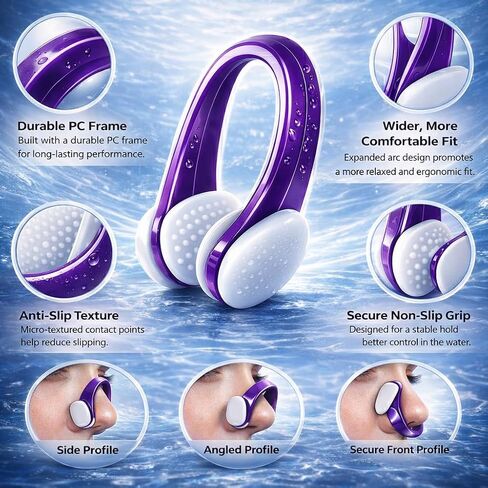3 Pairs Swimming Ear Plugs Waterproof Ear Plugs for Swimming, Reusable Swimmers Ear Plugs Silicone Swim Ear Plugs Adults, Kids Water Ear Plugs Ear Protection for Shower Swim Surfing Water Sports in Kuwait