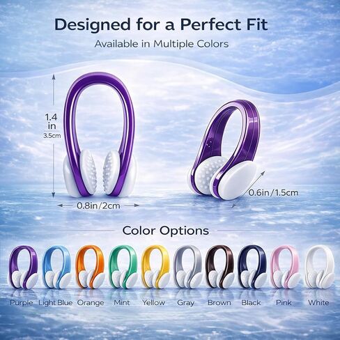3 Pairs Swimming Ear Plugs Waterproof Ear Plugs for Swimming, Reusable Swimmers Ear Plugs Silicone Swim Ear Plugs Adults, Kids Water Ear Plugs Ear Protection for Shower Swim Surfing Water Sports in Kuwait