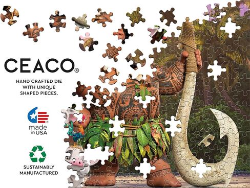 Ceaco - Disney - Moana 2 - On The Beach - 1000 Piece Jigsaw Puzzle - Colorful Puzzle for Adults – Precision-Cut Pieces, Beautiful Artwork, and Hours of Relaxing Fun in Kuwait