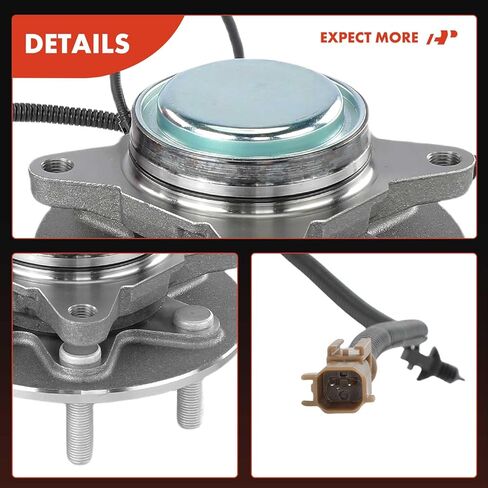 محمل العجلة الأمامية الممتازة ومجموعة المحور مع ABS و6 عروات متوافقة مع Ford Ford F-150 2021-2024، Expedition 2022-2024 وLincoln Navigator 2022، RWD in Kuwait