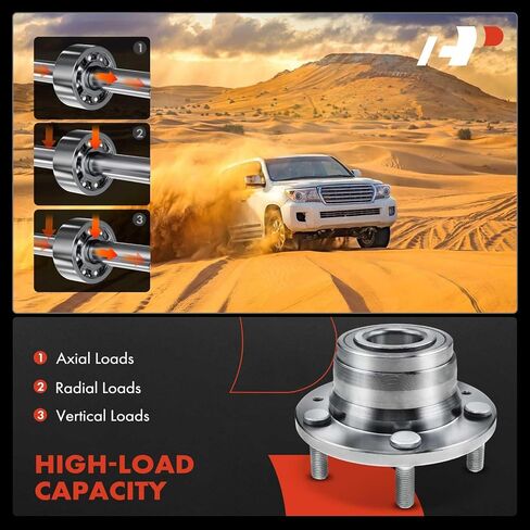 محمل العجلة الخلفية الممتازة ومجموعة المحور مع 5 عروة متوافقة مع Ford Fusion 2006-2007، Mazda 6 2003-2004، Mercury Milan 2006، غير ABS in Kuwait