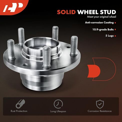 محمل العجلة الخلفية الممتازة ومجموعة المحور مع 5 عروة متوافقة مع Ford Fusion 2006-2007، Mazda 6 2003-2004، Mercury Milan 2006، غير ABS in Kuwait