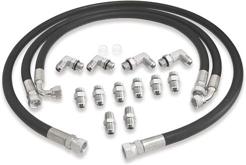 Transmission Cooler Lines Compatible with Duramax Allison Chevy/GMC 6.6L LB7 LLY LBZ LMM 2001-2005 Diesel in Saudi Arabia