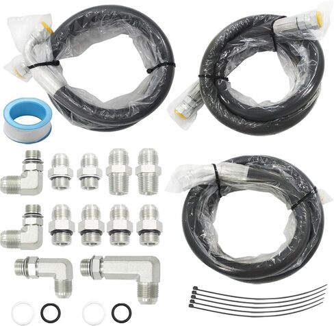 Transmission Cooler Lines Compatible with Duramax Allison Chevy/GMC 6.6L LB7 LLY LBZ LMM 2001-2005 Diesel in Saudi Arabia