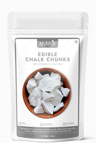 AEJESOP Edible Chalk Chunks, Natural Crunchy Chalk, 1 lb (450 g) in Saudi Arabia