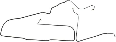 Inline Tube Compatible with 1987-95 Jeep Wrangler YJ 3/16" Right & Left Front Power Brake Lines 3pc, OE Steel in Saudi Arabia