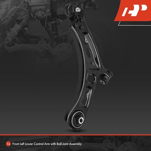 ذراع التحكم السفلي الأيسر الأمامي A-Premium، مع وصلة كروية وبطانة، متوافق مع Jeep Renegade 2015-2023 وFiat 500X 2016-2023 in Kuwait