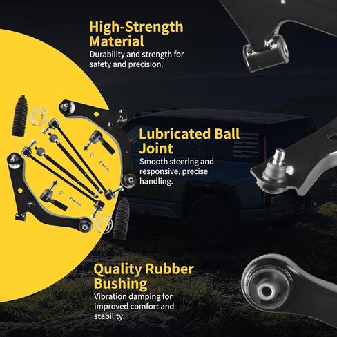 Front Lower Control Arm w/Ball Joint Fit for Ford Escape 2005-2009, Mazda Tribute 2005-2009, Mercury Mariner 2005-2009 - 10 PCS Suspension Kit K80400, 5L8Z3079AA, EF9134350, K80399 in Saudi Arabia