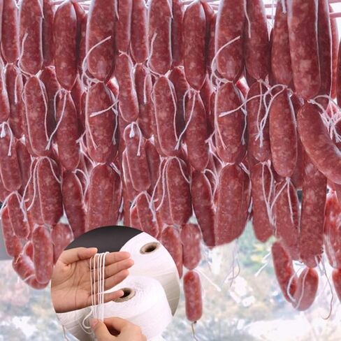 Cabilock Cotton Bakers Twine Fine Cotton String Food Safe 500M 0.8mm for Butchers Baking Tying Meat Sausage Pork Elbow Bacon Zongzi Gift Wrapping DIY Crafts 250g in Saudi Arabia