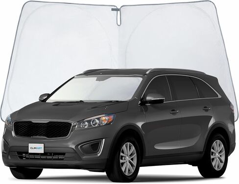 CLIM ART Windshield Sun Shade for Subaru Forester 2019-2024, Custom-Fit Foldable Car Sunshade, Vehicle Sun Protector, Front Auto Windshield Cover, Car Accessories - WS6013 in Kuwait