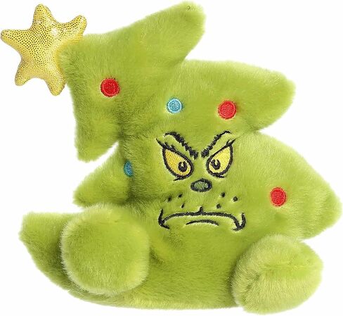 Aurora® Festive Dr. Seuss™ Grinch Tree Palm Pals™ Stuffed Animal - Officially Licensed Plush for Imaginative Play - Perfect for Holiday Decorations or Gifts - Green 5 Inches in Kuwait