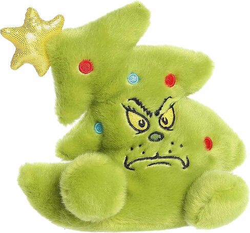 Aurora® Festive Dr. Seuss™ Grinch Tree Palm Pals™ Stuffed Animal - Officially Licensed Plush for Imaginative Play - Perfect for Holiday Decorations or Gifts - Green 5 Inches in Kuwait