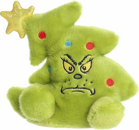 Aurora® Festive Dr. Seuss™ Grinch Tree Palm Pals™ Stuffed Animal - Officially Licensed Plush for Imaginative Play - Perfect for Holiday Decorations or Gifts - Green 5 Inches in Kuwait
