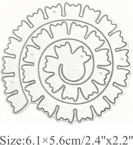 3D Spiral Flower Metal Die Cuts,3D Rose Flower Garland Wedding Cutting Dies Cut Stencils for DIY Scrapbooking Photo Decorative Embossing Paper Dies for Scrapbooking Card Making in Kuwait