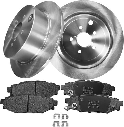 PM Auto Set of 6 Rear 274mm Brake Disc Rotors-Ceramic Brake Pad Kit Replacement For 2012-2015 Subaru Impreza in Kuwait