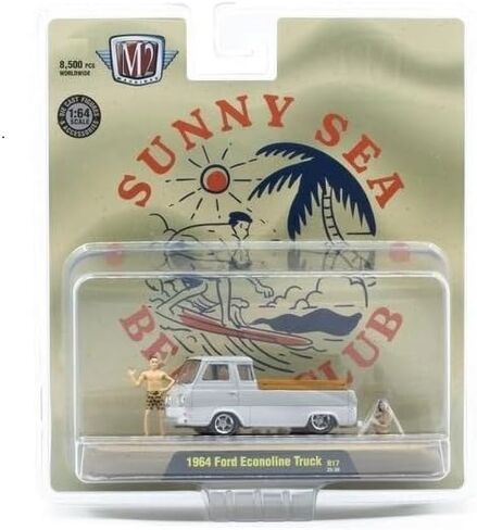 M2 Machines Diorama 67500-17 R17 25-30 1964 Econoline Truck - Sunny Sea Beach Club in Kuwait