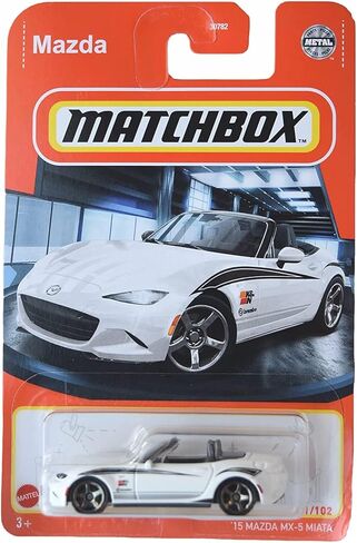 علبة الثقاب هوت ويلز '15 مازدا MX-5 مياتا - أبيض 61/102 in Kuwait