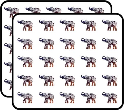 Elephant Beautiful Floral Celestial Design Sticker for Scrapbooking Waterproof Vinyl Stickers for Water Bottle, Laptop & Phone Case 50 Pack in Saudi Arabia