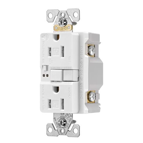 Eaton TRSGFA20V Self-Test GFCI Receptacle with Audible Alarm 20A 125V IV in Kuwait