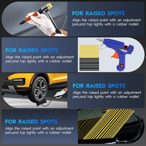 Car Dent Puller Kit, 120 PCS Paintless Car Dent Repair Kit with Lifter, Slide Hammer & Suction Cup, Dent Puller Kit Auto Body Dent Remove Tool for Auto Body Dents, Hail Damage, Door Dings in Saudi Arabia