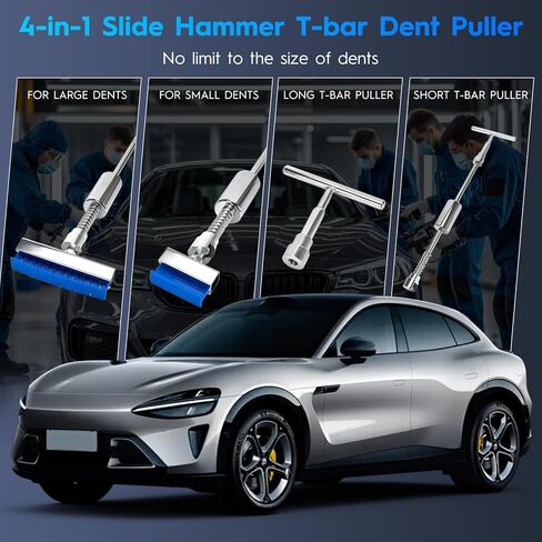 Car Dent Puller Kit, 120 PCS Paintless Car Dent Repair Kit with Lifter, Slide Hammer & Suction Cup, Dent Puller Kit Auto Body Dent Remove Tool for Auto Body Dents, Hail Damage, Door Dings in Saudi Arabia