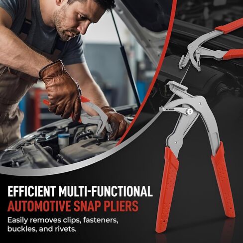 Auto Fastener Clip Removal Pliers, Car Clip Pliers & Trim Removal Tool, Spring-Loaded Fastener Rivet Remover for Auto Door Panels, Removing Automotive Fasteners Clips Without Damage in Saudi Arabia
