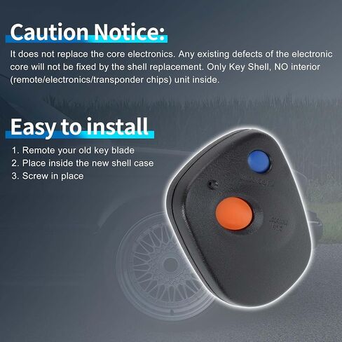 X AUTOHAUX مفتاح شل حافظة دخول بدون مفتاح عن بعد مفتاح فوب استبدال الحال بالنسبة لسوبارو امبريزا 2000-2004 لسوبارو فورستر 2000-2004 2 أزرار A269ZUA111 in Kuwait