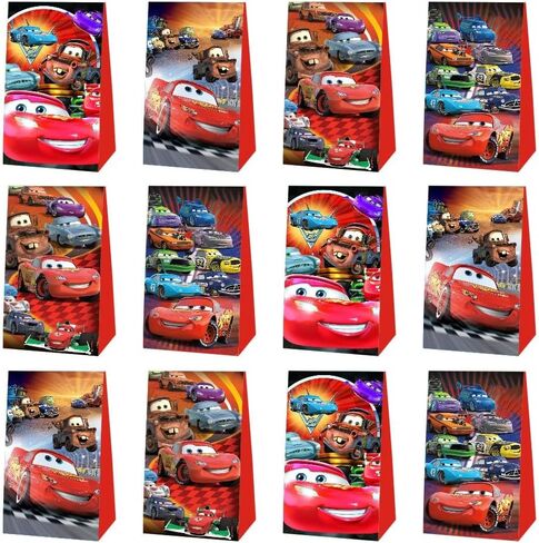 ARHAVI 12Pcs Cars Party Gift Bags Goodie Bags for Kids Birthday Decorations Party Supplies in Kuwait