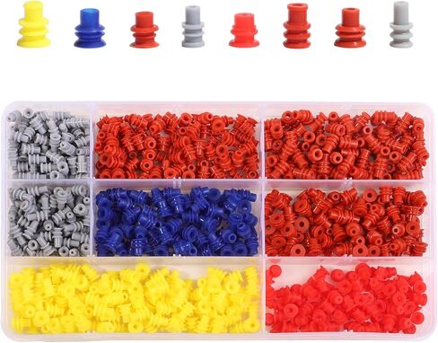 Weather Pack Connectors Pin Wire Seals Metric Pack Seals Cavity Plugs Seals Kit 1/1.5/1.8/2.2/2.3/2.5/2.8/3.5mm Rubber Automotive Electrical Wire in Saudi Arabia