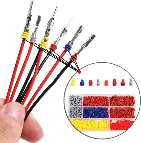 Weather Pack Connectors Pin Wire Seals Metric Pack Seals Cavity Plugs Seals Kit 1/1.5/1.8/2.2/2.3/2.5/2.8/3.5mm Rubber Automotive Electrical Wire in Saudi Arabia