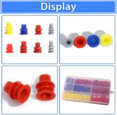 Weather Pack Connectors Pin Wire Seals Metric Pack Seals Cavity Plugs Seals Kit 1/1.5/1.8/2.2/2.3/2.5/2.8/3.5mm Rubber Automotive Electrical Wire in Saudi Arabia