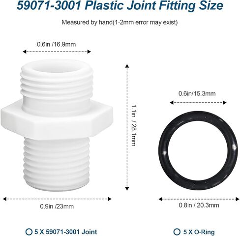 59071-3001 Plastic Joint Fitting Compatible with Kawasaki Electric Box Repair 5PCS in Saudi Arabia