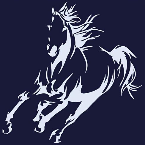Horse Stencil 4pcs Reusable Plastic Templates 6in Craft Paint Template Crafts Paint Stencils for Wood Wall Fabric Rock Signage in Saudi Arabia