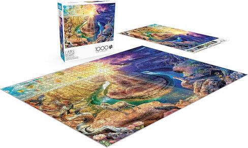 Buffalo Games Lars Stewart Horseshoe Bend Night & Day Series 1000 Piece Jigsaw Puzzle - Multicolor, 26.75 x 19.75 in, Ages 14+ - Bonus Poster - High Resolution Artwork - Puzzles for Adults 1000 Pieces in Kuwait