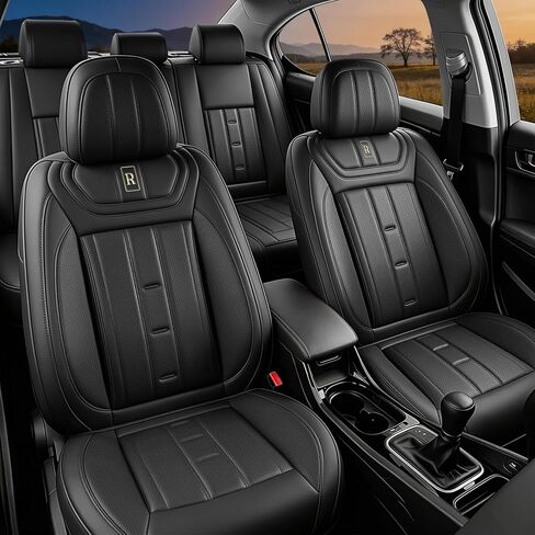 Prius Seat Covers Compatible with Toyota Prius 2005-2026 Premium Leather Car Seat Covers,Waterproof,Wear Resistant,Airbag Compatible Seat Protector(5 Seats,Gray) in Saudi Arabia