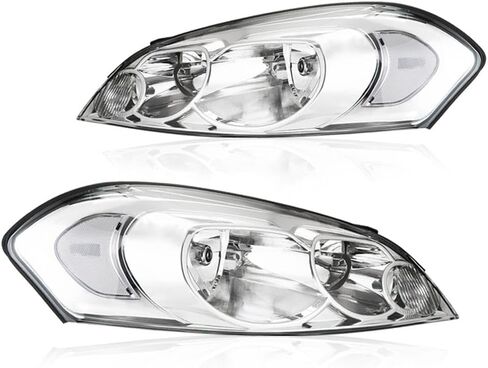 مصباح أمامي PIT66 LED، متوافق مع Chevy Impala 2006-2013/ Fit Impala Limited 2014-2016/ Fit Monte Carlo 2006-2007 ملحقات مجموعة المصابيح الأمامية DRL عدسات دخانية غطاء أسود عاكس شفاف in Kuwait