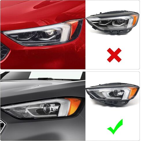 Headlight Assembly for Ford Edge 2019-2024 w/LED DRL Front Head Lamp Left Driver Side LH in Saudi Arabia