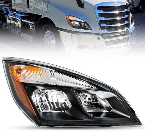 JSBOYAT Halogen Headlight Assembly Replacement for 2018 2019 2020 2021 2022 2023 2024 Freightliner Cascadia Right Passenger Side in Saudi Arabia