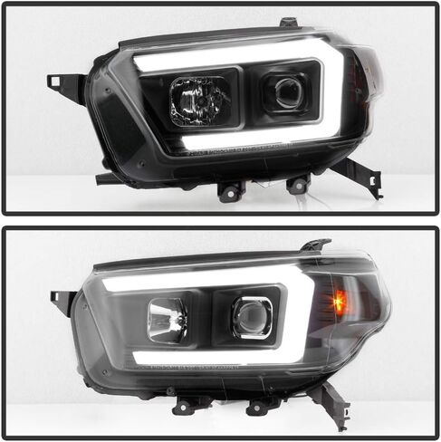 ACANII - For 2010-2013 Toyota 4Runner Black Housing LED Tube Projector Headlights Headlamps Assembly Pair Set Left+Right in Kuwait