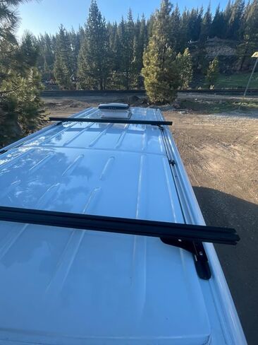 دعامات برج ECOTRIC متوافقة مع Fiamma Awning 8020 15 سلسلة من القضبان المتقاطعة الممتدة للألومنيوم العداء باللون الأسود in Kuwait