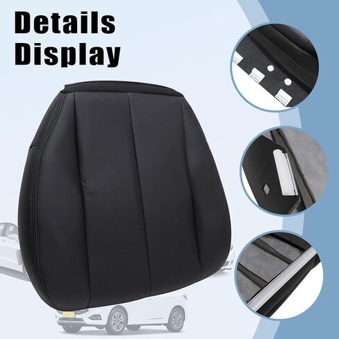 SecosAutoparts Driver & Passenger Side Bottom Replacement Perforated Leather Seat Cover Black Compatible with Subaru Outback 2010 2011 2012 2013 2014 in Kuwait
