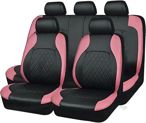 Car Leather Seat Covers for Ford F-150 (Twelfth Generation) 2009-2014, Watertight All Seasons,Normal-Black-Brown in Saudi Arabia